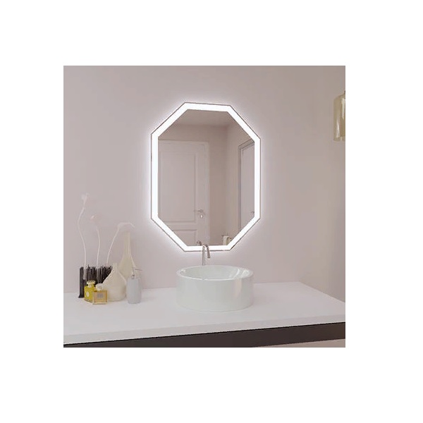 Зеркало SANTREK Home ОКТАГОН ПРЕМИУМ 60х80 см LED подсветка