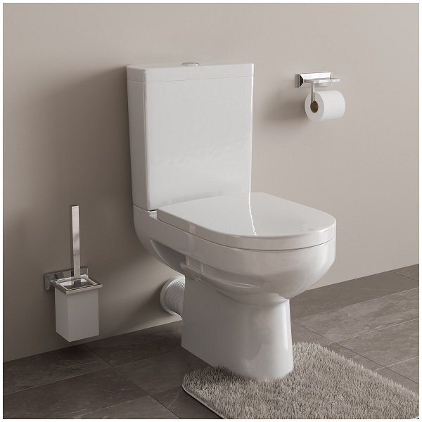 Унитаз-компакт GESSO W103 HOME De Luxe горизонтальный выпуск, белый, сидение МИКРОЛИФТ