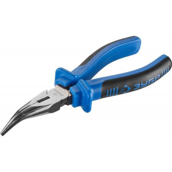 Тонкогубцы ЗУБР ПРОФЕССИОНАЛ изогнутые, покрытие Н12Х1, 160мм