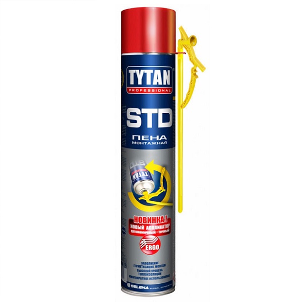 Пена монтажная TYTAN Professional STD ERGO всесезонная, 750 мл/45 л
