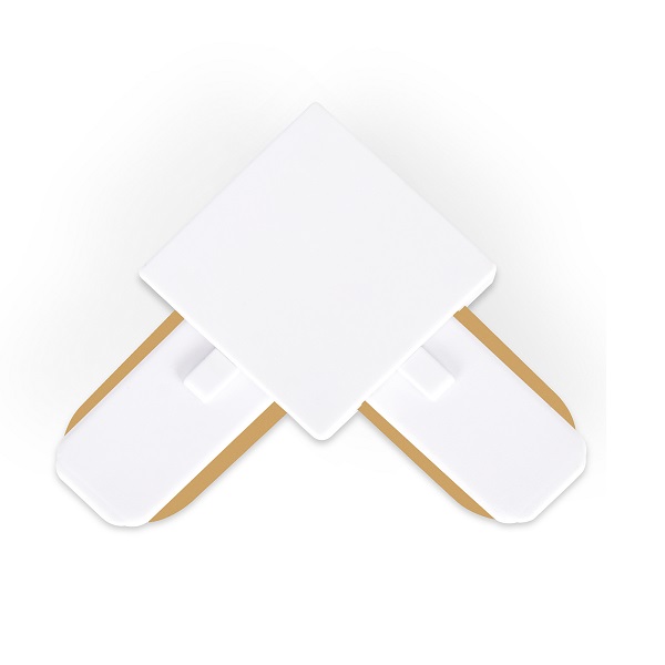 Коннектор угловой однофазный для соединения трековых шинопроводов AMBRELLA LIGHT GL7070, белый