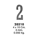 Декоративный элемент 20510-2 (4х10см, 3,0мм, 0,050кг)
