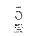 Декоративный элемент 20515-5 (8х15см, 3,0мм, 0,090кг)